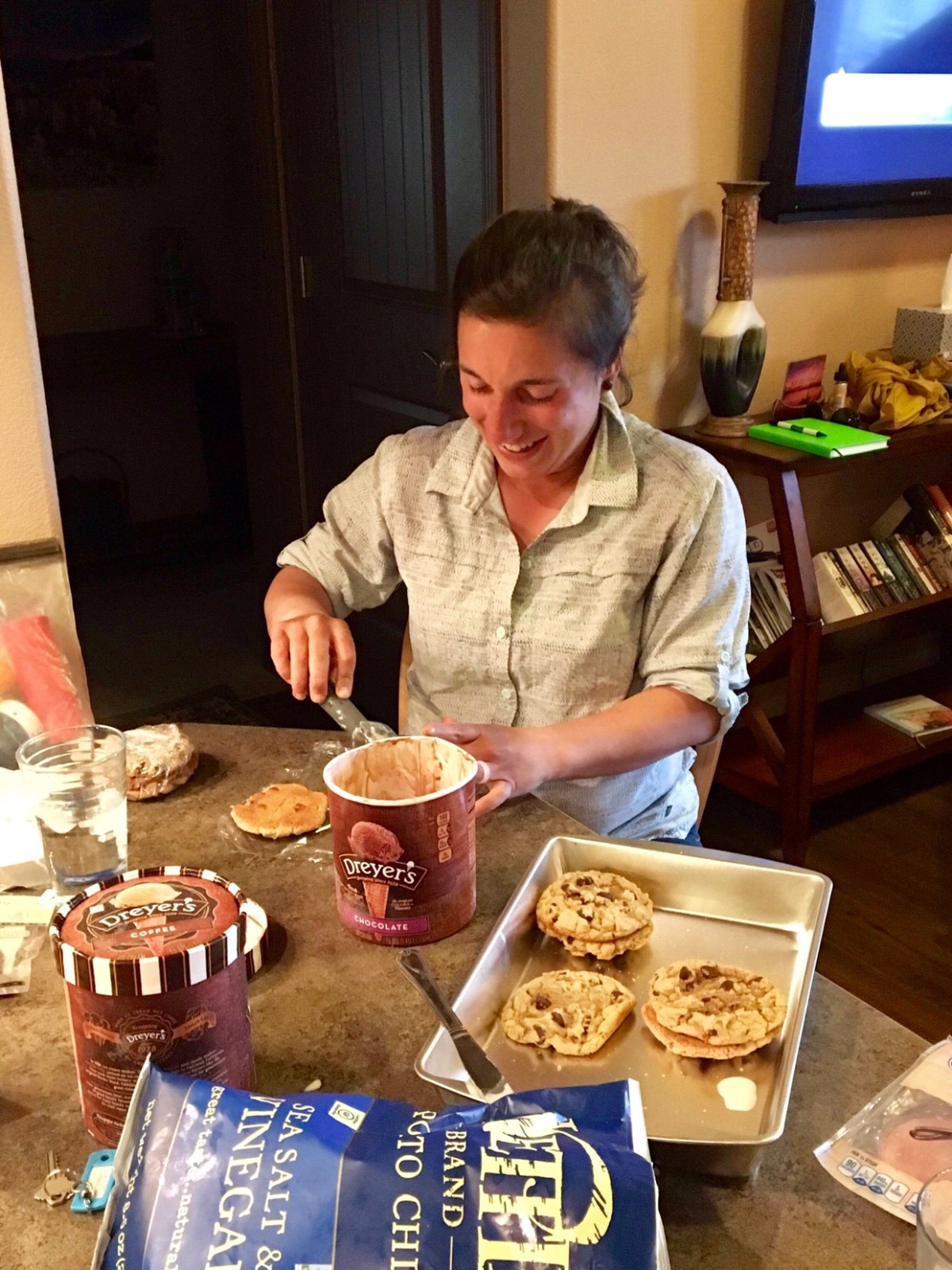 Yes, those are ice cream sandwiches!